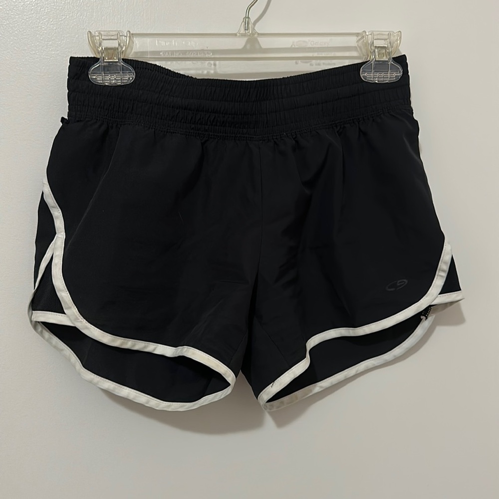 Black workout shorts